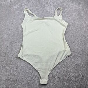 SKIMS Size 4X Ribbed Cotton‎ Bodysuit Top BS-SCN-0653 NWT Rib Bone